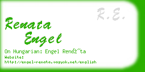 renata engel business card